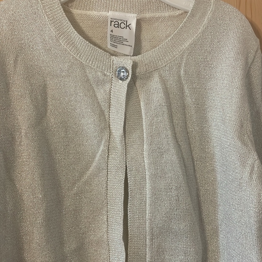 Nordstrom Rack sparkle cardigan. T2 - Picture 2 of 4